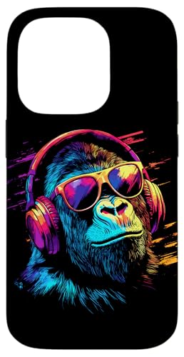 DJ Affe mit Kopfhörer und Sonnenbrille Musik Party Affen Hülle für iPhone 14 Pro DJ Affe mit Kopfhörer und Sonnenbrille Musik Party Affen Hülle für iPhone 14 Pro von Lustiges Affen Outfit für DJs und Monkey Liebhaber