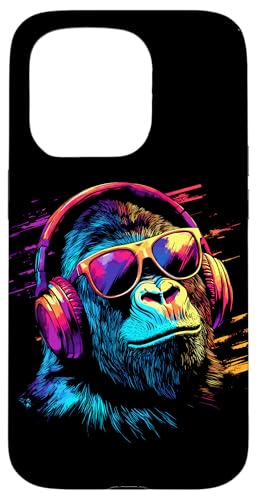 DJ Affe mit Kopfhörer und Sonnenbrille Musik Party Affen Hülle für iPhone 15 Pro DJ Affe mit Kopfhörer und Sonnenbrille Musik Party Affen Hülle für iPhone 15 Pro von Lustiges Affen Outfit für DJs und Monkey Liebhaber