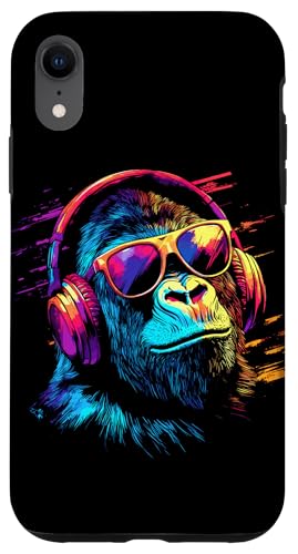 DJ Affe mit Kopfhörer und Sonnenbrille Musik Party Affen Hülle für iPhone XR DJ Affe mit Kopfhörer und Sonnenbrille Musik Party Affen Hülle für iPhone XR von Lustiges Affen Outfit für DJs und Monkey Liebhaber