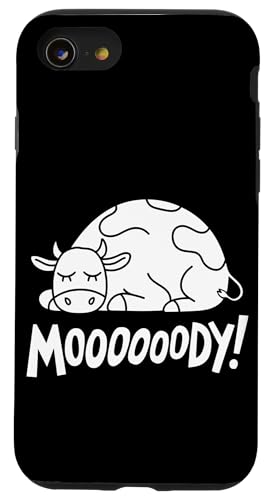 Faule Kuh Entspannte Tier-Stimmung Hülle für iPhone SE (2020) / 7 / 8 von Lustiges Geschenk Humor Bauernhof Sarkastisch