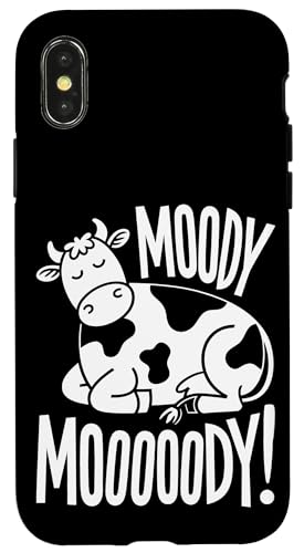 Faule Kuh Entspannte Tier-Stimmung Hülle für iPhone X/XS Faule Kuh Entspannte Tier-Stimmung Hülle für iPhone X/XS von Lustiges Geschenk Humor Bauernhof Sarkastisch