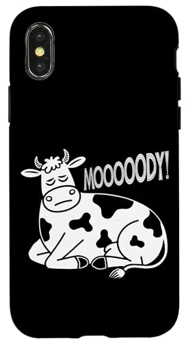 Faule Kuh Entspannte Tier-Stimmung Hülle für iPhone X/XS Faule Kuh Entspannte Tier-Stimmung Hülle für iPhone X/XS von Lustiges Geschenk Humor Bauernhof Sarkastisch