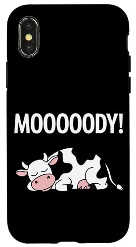 Faule Kuh Entspannte Tier-Stimmung Hülle für iPhone X/XS Faule Kuh Entspannte Tier-Stimmung Hülle für iPhone X/XS von Lustiges Geschenk Humor Bauernhof Sarkastisch