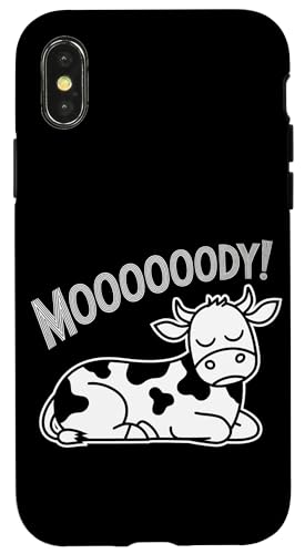 Faule Kuh Entspannte Tier-Stimmung Hülle für iPhone X/XS Faule Kuh Entspannte Tier-Stimmung Hülle für iPhone X/XS von Lustiges Geschenk Humor Bauernhof Sarkastisch