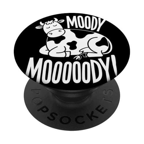 Faule Kuh Entspannte Tier-Stimmung PopSockets Klebender PopGrip Faule Kuh Entspannte Tier-Stimmung PopSockets Klebender PopGrip von Lustiges Geschenk Humor Bauernhof Sarkastisch