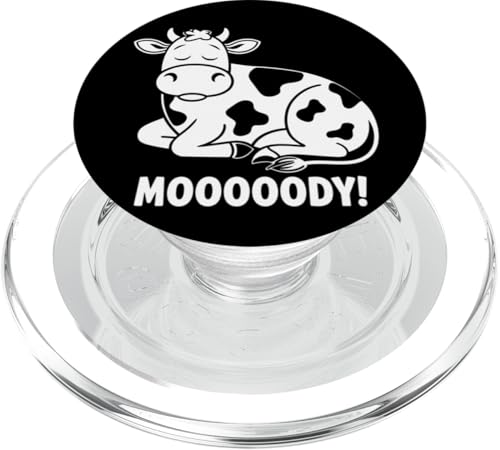 Faule Kuh Entspannte Tier-Stimmung PopSockets PopGrip für MagSafe Faule Kuh Entspannte Tier-Stimmung PopSockets PopGrip für MagSafe von Lustiges Geschenk Humor Bauernhof Sarkastisch