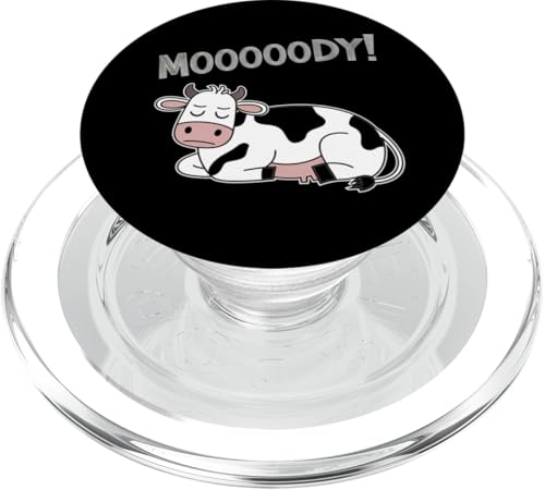 Faule Kuh Entspannte Tier-Stimmung PopSockets PopGrip für MagSafe Faule Kuh Entspannte Tier-Stimmung PopSockets PopGrip für MagSafe von Lustiges Geschenk Humor Bauernhof Sarkastisch