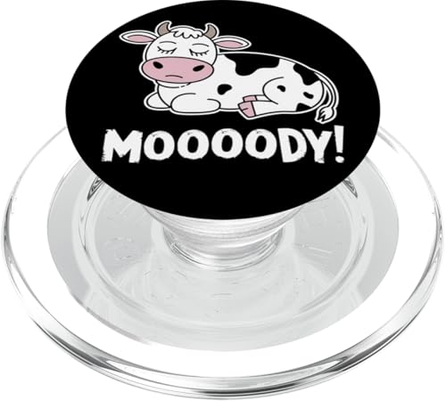Faule Kuh Entspannte Tier-Stimmung PopSockets PopGrip für MagSafe Faule Kuh Entspannte Tier-Stimmung PopSockets PopGrip für MagSafe von Lustiges Geschenk Humor Bauernhof Sarkastisch