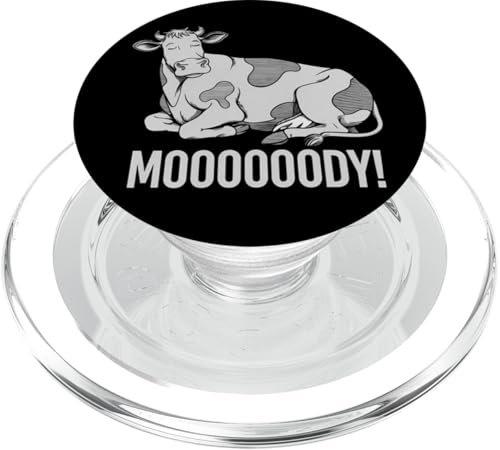 Faule Kuh Entspannte Tier-Stimmung PopSockets PopGrip für MagSafe Faule Kuh Entspannte Tier-Stimmung PopSockets PopGrip für MagSafe von Lustiges Geschenk Humor Bauernhof Sarkastisch