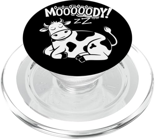 Faule Kuh Entspannte Tier-Stimmung PopSockets PopGrip für MagSafe Faule Kuh Entspannte Tier-Stimmung PopSockets PopGrip für MagSafe von Lustiges Geschenk Humor Bauernhof Sarkastisch