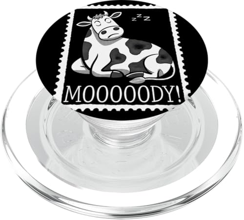Faule Kuh Entspannte Tier-Stimmung PopSockets PopGrip für MagSafe Faule Kuh Entspannte Tier-Stimmung PopSockets PopGrip für MagSafe von Lustiges Geschenk Humor Bauernhof Sarkastisch