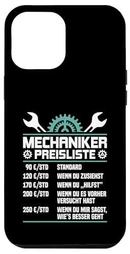 Lustiges Mechaniker Preisliste Hülle für iPhone 12 Pro Max Lustiges Mechaniker Preisliste Hülle für iPhone 12 Pro Max von Lustiges Mechaniker Stundensatz