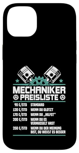 Lustiges Mechaniker Preisliste Hülle für iPhone 14 Plus Lustiges Mechaniker Preisliste Hülle für iPhone 14 Plus von Lustiges Mechaniker Stundensatz