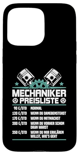Lustiges Mechaniker Preisliste Hülle für iPhone 15 Pro Max Lustiges Mechaniker Preisliste Hülle für iPhone 15 Pro Max von Lustiges Mechaniker Stundensatz
