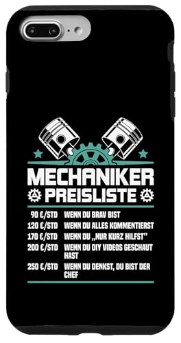 Lustiges Mechaniker Preisliste Hülle für iPhone 7 Plus/8 Plus Lustiges Mechaniker Preisliste Hülle für iPhone 7 Plus/8 Plus von Lustiges Mechaniker Stundensatz