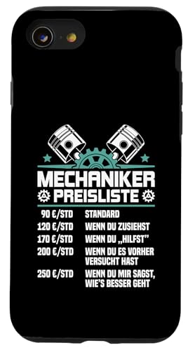 Lustiges Mechaniker Preisliste Hülle für iPhone SE (2020) / 7 / 8 von Lustiges Mechaniker Stundensatz