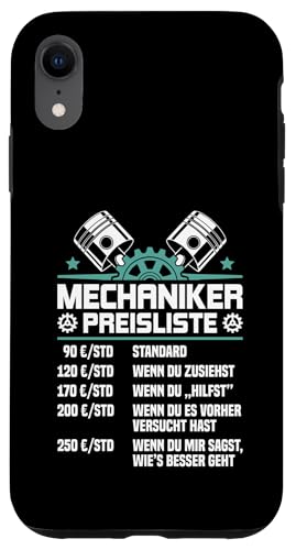 Lustiges Mechaniker Preisliste Hülle für iPhone XR Lustiges Mechaniker Preisliste Hülle für iPhone XR von Lustiges Mechaniker Stundensatz