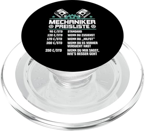 Lustiges Mechaniker Preisliste PopSockets PopGrip für MagSafe Lustiges Mechaniker Preisliste PopSockets PopGrip für MagSafe von Lustiges Mechaniker Stundensatz