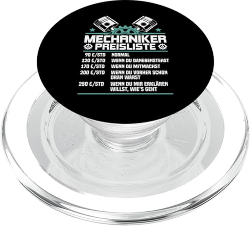 Lustiges Mechaniker Preisliste PopSockets PopGrip für MagSafe Lustiges Mechaniker Preisliste PopSockets PopGrip für MagSafe von Lustiges Mechaniker Stundensatz