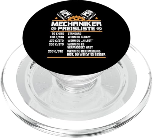 Lustiges Mechaniker Preisliste PopSockets PopGrip für MagSafe Lustiges Mechaniker Preisliste PopSockets PopGrip für MagSafe von Lustiges Mechaniker Stundensatz