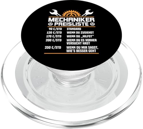 Lustiges Mechaniker Preisliste PopSockets PopGrip für MagSafe Lustiges Mechaniker Preisliste PopSockets PopGrip für MagSafe von Lustiges Mechaniker Stundensatz