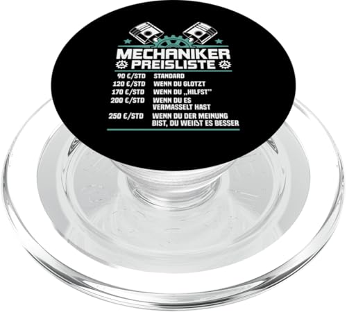 Lustiges Mechaniker Preisliste PopSockets PopGrip für MagSafe Lustiges Mechaniker Preisliste PopSockets PopGrip für MagSafe von Lustiges Mechaniker Stundensatz