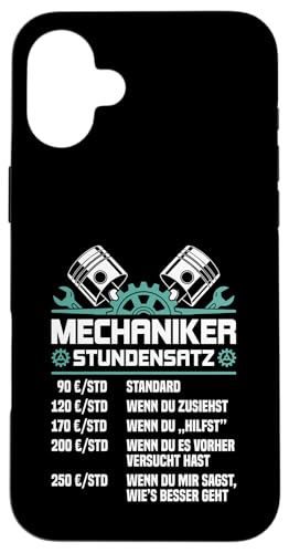 Lustiges Mechaniker Stundensätze Hülle für iPhone 16 Plus Lustiges Mechaniker Stundensätze Hülle für iPhone 16 Plus von Lustiges Mechaniker Stundensatz