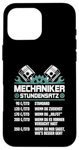 Lustiges Mechaniker Stundensätze Hülle für iPhone 16 Pro Max Lustiges Mechaniker Stundensätze Hülle für iPhone 16 Pro Max von Lustiges Mechaniker Stundensatz