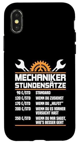 Lustiges Mechaniker Stundensätze Hülle für iPhone X/XS Lustiges Mechaniker Stundensätze Hülle für iPhone X/XS von Lustiges Mechaniker Stundensatz