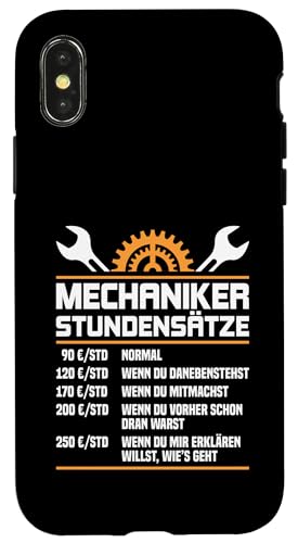 Lustiges Mechaniker Stundensätze Hülle für iPhone X/XS Lustiges Mechaniker Stundensätze Hülle für iPhone X/XS von Lustiges Mechaniker Stundensatz