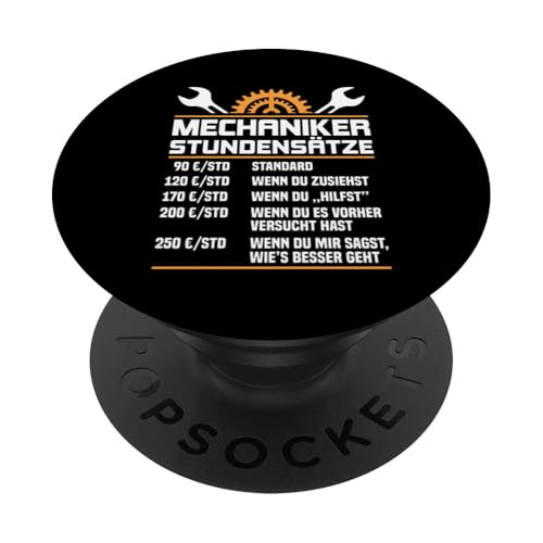 Lustiges Mechaniker Stundensätze PopSockets Klebender PopGrip Lustiges Mechaniker Stundensätze PopSockets Klebender PopGrip von Lustiges Mechaniker Stundensatz