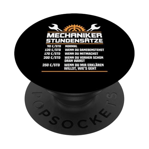 Lustiges Mechaniker Stundensätze PopSockets Klebender PopGrip Lustiges Mechaniker Stundensätze PopSockets Klebender PopGrip von Lustiges Mechaniker Stundensatz