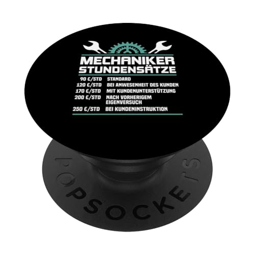 Lustiges Mechaniker Stundensätze PopSockets Klebender PopGrip Lustiges Mechaniker Stundensätze PopSockets Klebender PopGrip von Lustiges Mechaniker Stundensatz