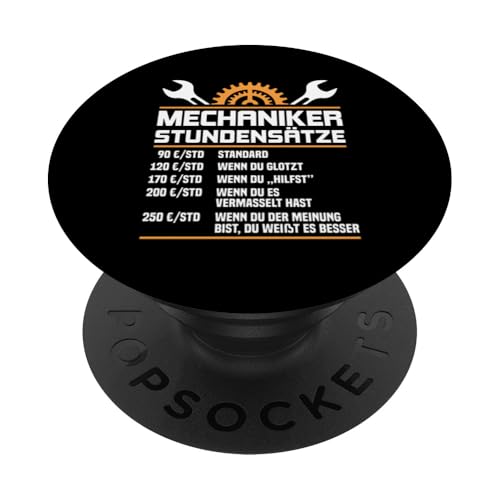 Lustiges Mechaniker Stundensätze PopSockets Klebender PopGrip Lustiges Mechaniker Stundensätze PopSockets Klebender PopGrip von Lustiges Mechaniker Stundensatz