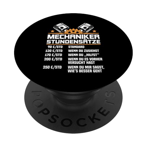 Lustiges Mechaniker Stundensätze PopSockets Klebender PopGrip Lustiges Mechaniker Stundensätze PopSockets Klebender PopGrip von Lustiges Mechaniker Stundensatz