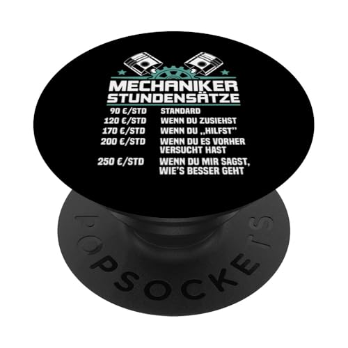 Lustiges Mechaniker Stundensätze PopSockets Klebender PopGrip Lustiges Mechaniker Stundensätze PopSockets Klebender PopGrip von Lustiges Mechaniker Stundensatz