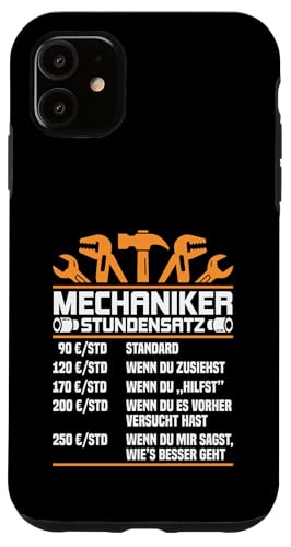 Lustiges Mechaniker Stundensatz Hülle für iPhone 11 Lustiges Mechaniker Stundensatz Hülle für iPhone 11 von Lustiges Mechaniker Stundensatz