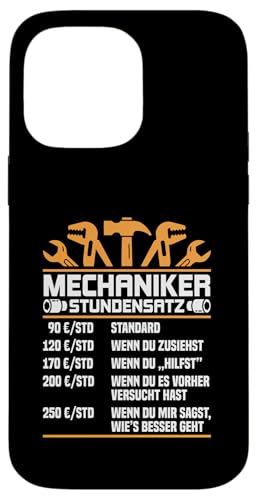 Lustiges Mechaniker Stundensatz Hülle für iPhone 14 Pro Max von Lustiges Mechaniker Stundensatz