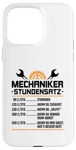 Lustiges Mechaniker Stundensatz Hülle für iPhone 15 Pro Max Lustiges Mechaniker Stundensatz Hülle für iPhone 15 Pro Max von Lustiges Mechaniker Stundensatz