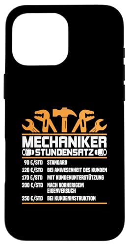 Lustiges Mechaniker Stundensatz Hülle für iPhone 16 Pro Max Lustiges Mechaniker Stundensatz Hülle für iPhone 16 Pro Max von Lustiges Mechaniker Stundensatz