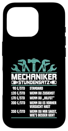 Lustiges Mechaniker Stundensatz Hülle für iPhone 16 Pro Lustiges Mechaniker Stundensatz Hülle für iPhone 16 Pro von Lustiges Mechaniker Stundensatz