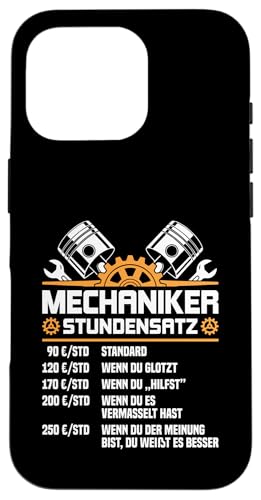Lustiges Mechaniker Stundensatz Hülle für iPhone 16 Pro Lustiges Mechaniker Stundensatz Hülle für iPhone 16 Pro von Lustiges Mechaniker Stundensatz