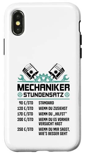 Lustiges Mechaniker Stundensatz Hülle für iPhone X/XS Lustiges Mechaniker Stundensatz Hülle für iPhone X/XS von Lustiges Mechaniker Stundensatz