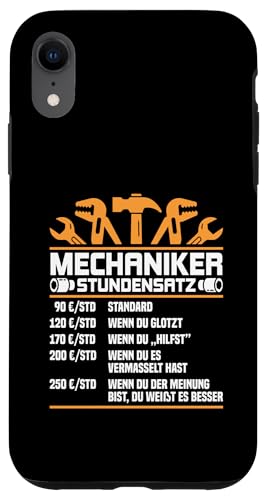 Lustiges Mechaniker Stundensatz Hülle für iPhone XR Lustiges Mechaniker Stundensatz Hülle für iPhone XR von Lustiges Mechaniker Stundensatz