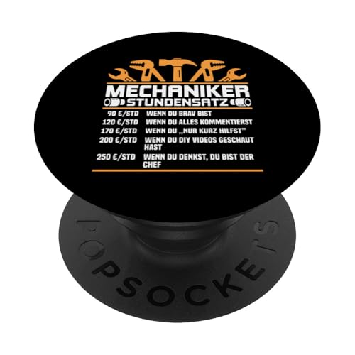 Lustiges Mechaniker Stundensatz PopSockets Klebender PopGrip Lustiges Mechaniker Stundensatz PopSockets Klebender PopGrip von Lustiges Mechaniker Stundensatz