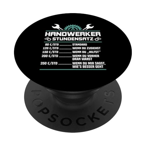 Lustiges Mechaniker Stundensatz PopSockets Klebender PopGrip Lustiges Mechaniker Stundensatz PopSockets Klebender PopGrip von Lustiges Mechaniker Stundensatz