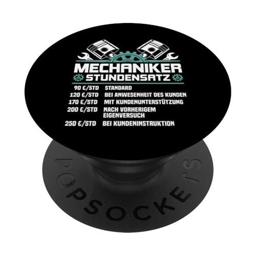 Lustiges Mechaniker Stundensatz PopSockets Klebender PopGrip Lustiges Mechaniker Stundensatz PopSockets Klebender PopGrip von Lustiges Mechaniker Stundensatz