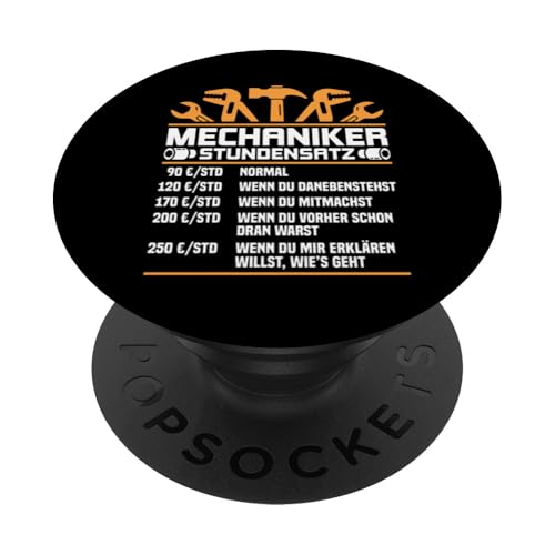 Lustiges Mechaniker Stundensatz PopSockets Klebender PopGrip Lustiges Mechaniker Stundensatz PopSockets Klebender PopGrip von Lustiges Mechaniker Stundensatz