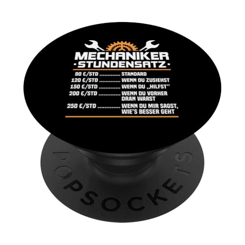 Lustiges Mechaniker Stundensatz PopSockets Klebender PopGrip Lustiges Mechaniker Stundensatz PopSockets Klebender PopGrip von Lustiges Mechaniker Stundensatz