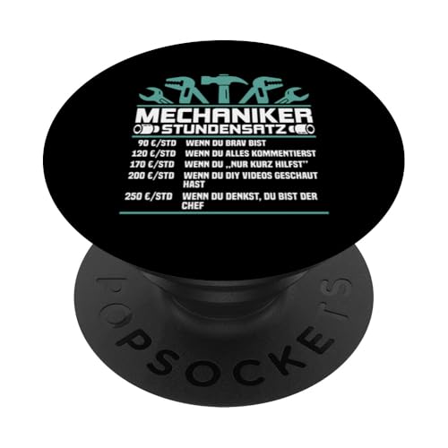 Lustiges Mechaniker Stundensatz PopSockets Klebender PopGrip Lustiges Mechaniker Stundensatz PopSockets Klebender PopGrip von Lustiges Mechaniker Stundensatz